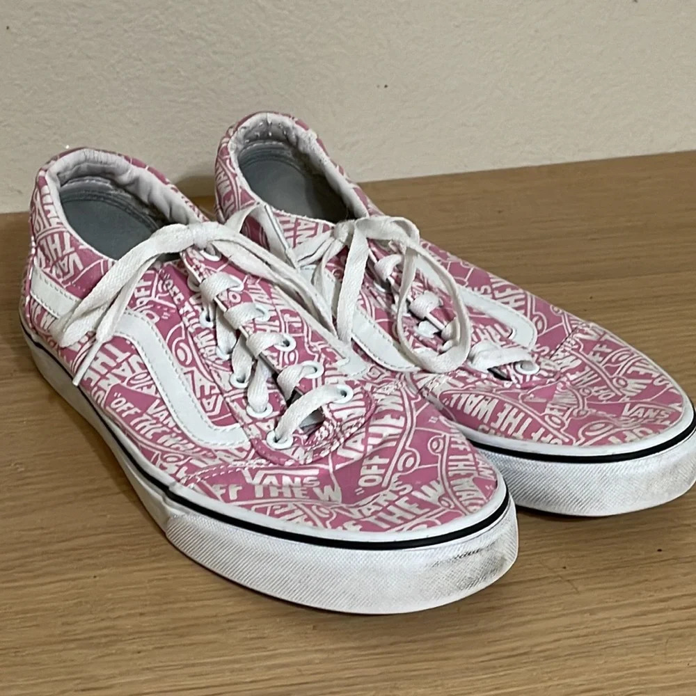 Vans Womens Off the Wall 500714 Pink Casual Shoes Sneakers Size 10